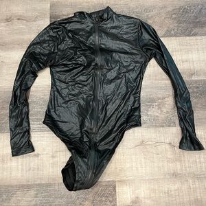 Love Honey Wet Look Bodysuit